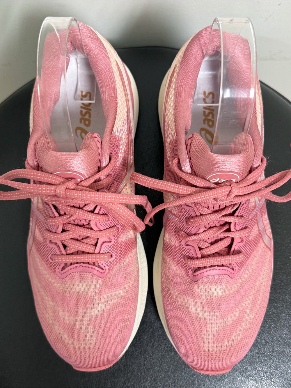 Asics Gel Nimbus 23 Smokey Rose Pure Bronze Pink Cream Running Sneakers 9 - Picture 6 of 12